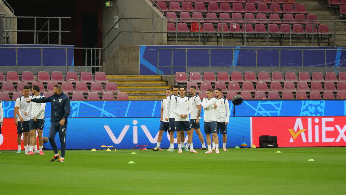 Antrenament oficial România, înaintea meciului cu Belgia