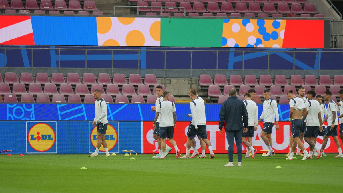 Antrenament oficial România, înaintea meciului cu Belgia