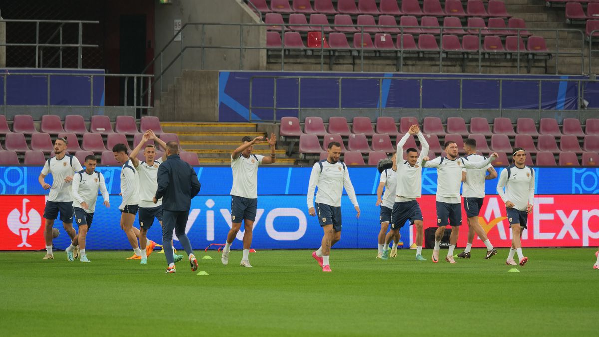 Antrenament oficial România, înaintea meciului cu Belgia