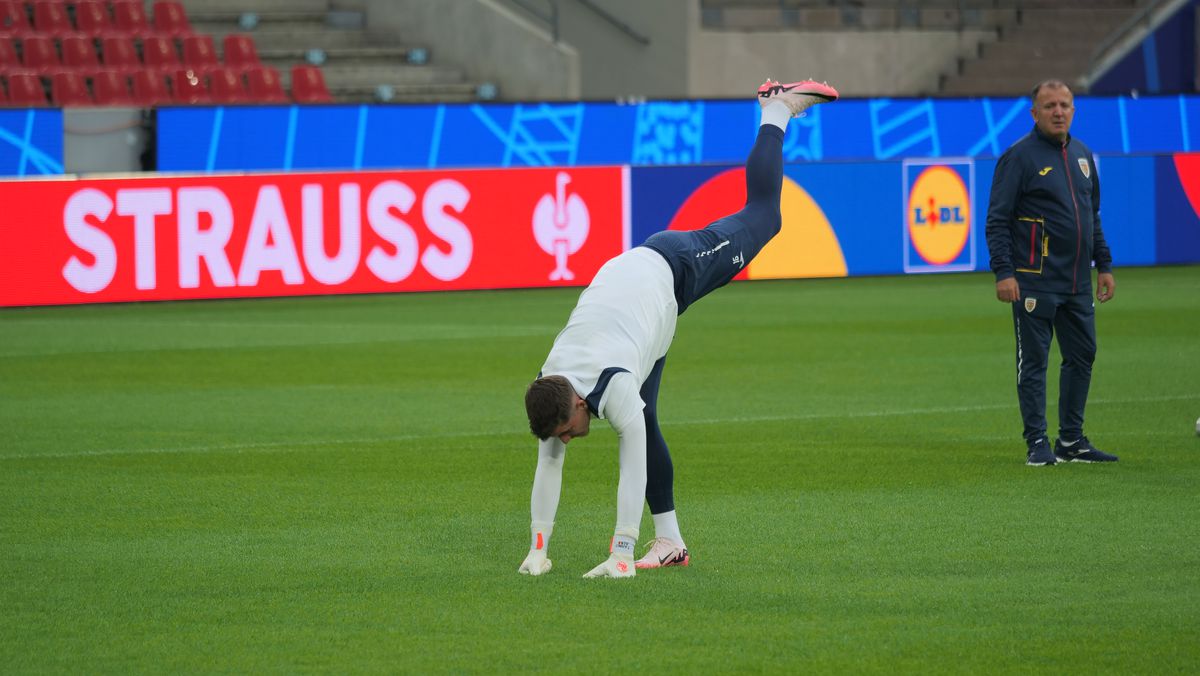 Antrenament oficial România, înaintea meciului cu Belgia