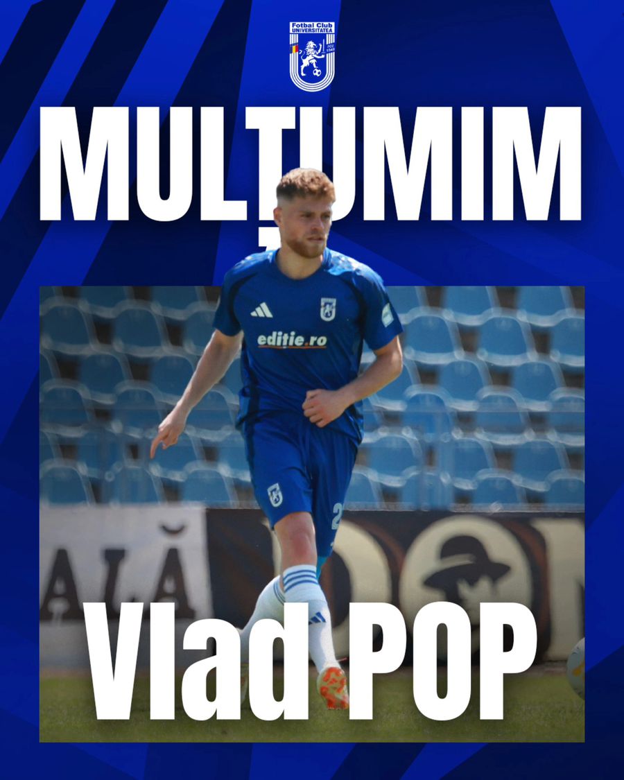 Primul jucător care a plecat de la FCU Craiova, după ce echipa nu a primit licență de Liga 2