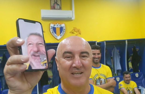 Ion Marin a fost sunat de foștii elevi chiar din vestiarul Petrolului, înaintea semifinalei de la EURO: „Vorbește mai tare, profesore!”