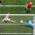 Beiranvand se întinde și respinge miraculos încă un atac al belgienilor.
