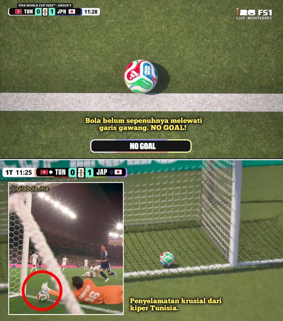 Nu a fost gol la șutul lui Takehiro Tomiyasu // foto: X Istvan Kovacs a primit ajutor la o fază milimetrică în Japonia - Tunisia