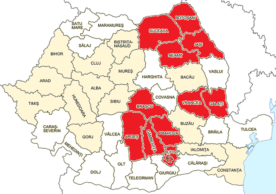 Care sunt zonele roșii din România care riscă să intre în carantină din cauza coronavirusului
