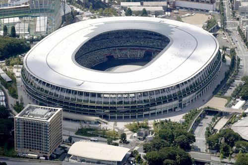 National Stadium din Tokyo, arena care va găzdui vineri ceremonia de deschidere a JO // foto: Imago