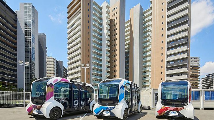 Mașinile Toyota alimentate cu hidrogen, din Satul Olimpic, foto: Comitetul Olimpic Internațional Știri de ultimă oră de la Jocurile Olimpice - 21 iulie 2021 » Anunț major al Larisei Iordache + delegare controversată la Honduras - România