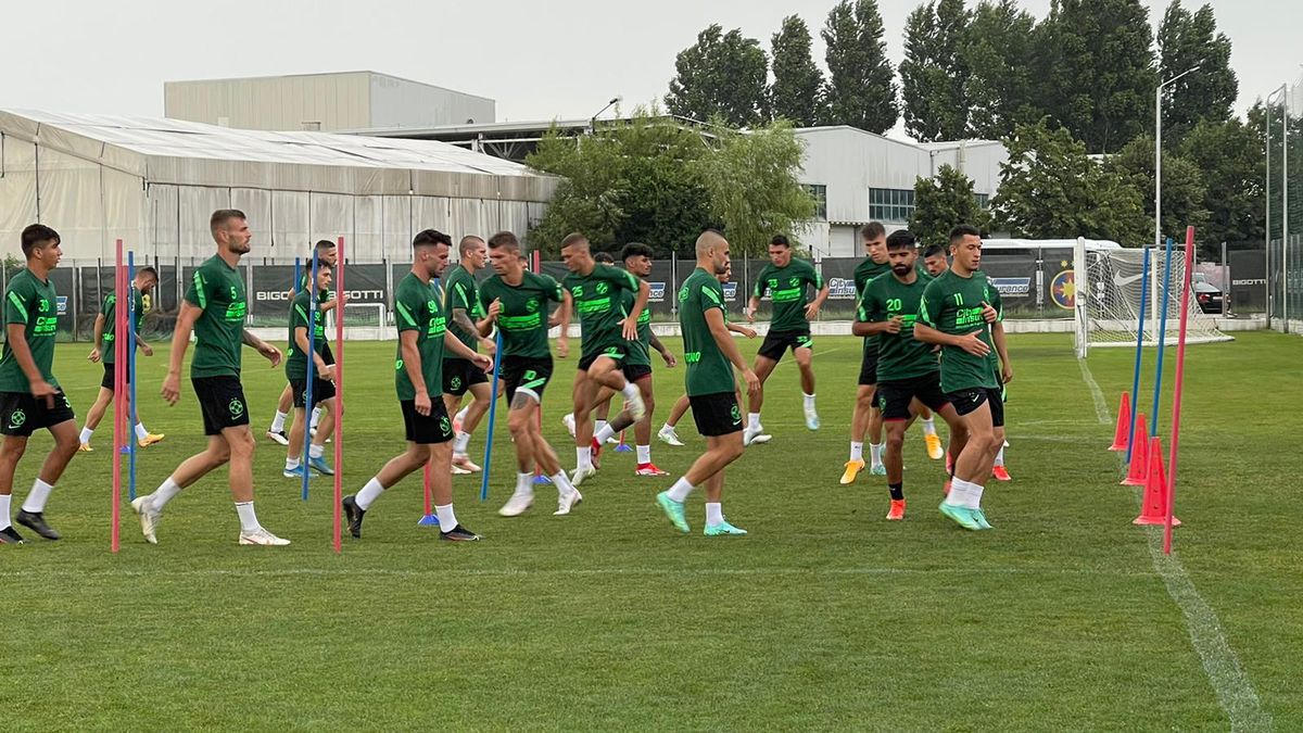 Antrenament oficial FCSB înaintea meciului cu Shakhter karagandy