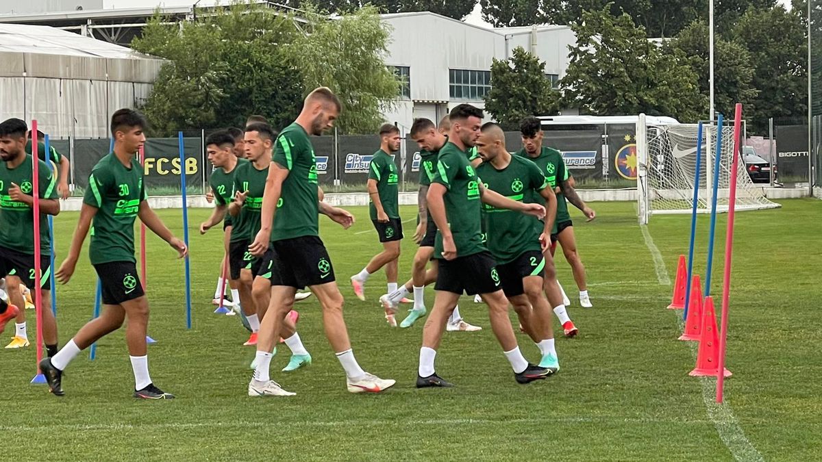 Antrenament oficial FCSB înaintea meciului cu Shakhter karagandy