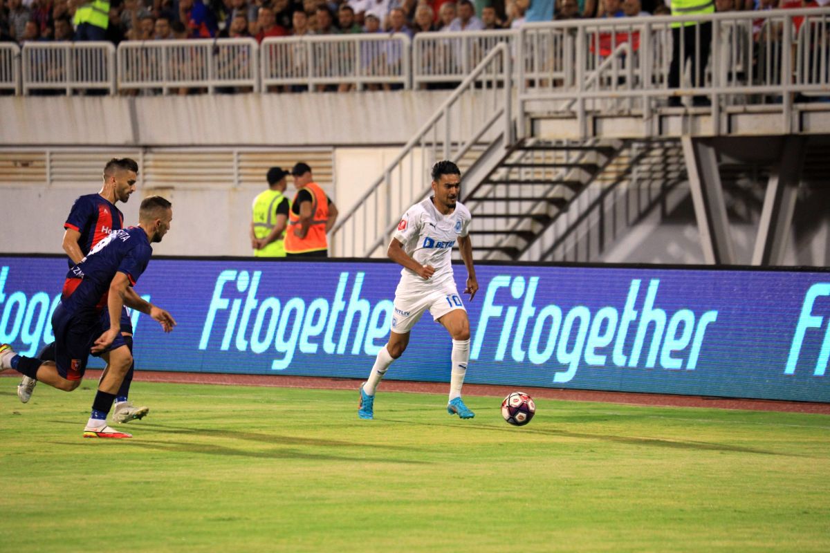 KF Vllaznia Shkodër - CSU Craiova / imagini de la ciocnirea din Albania