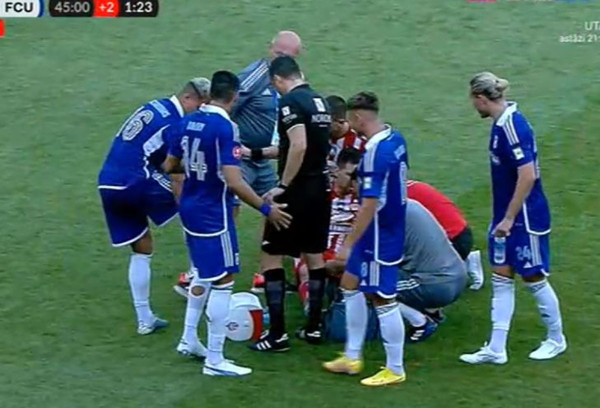 FOTO Matheus Mascarenhas, fault dur la Jonathan Rodriguez în Sepsi - FCU Craiova