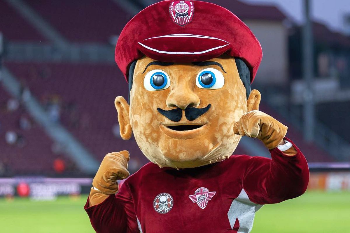 Noua mascotă a lui CFR Cluj provoacă discuții aprinse: „Reface armonia dintre români și maghiari. Nem tudom, Cefi”