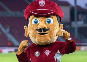 Noua mascotă a lui CFR Cluj provoacă discuții aprinse: „Reface armonia dintre români și maghiari. Nem tudom, Cefi”