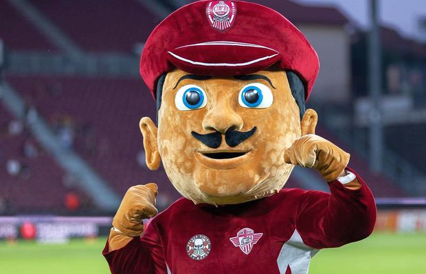 Noua mascotă a lui CFR Cluj provoacă discuții aprinse: „Reface armonia dintre români și maghiari. Nem tudom, Cefi”