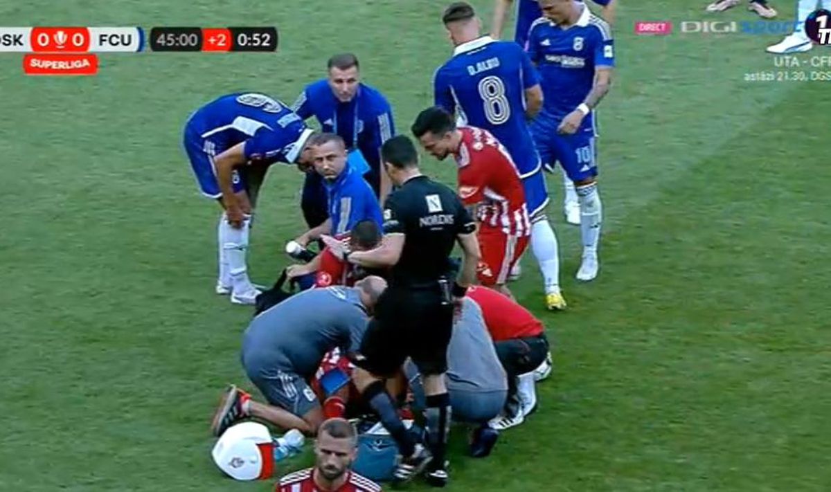 FOTO Matheus Mascarenhas, fault dur la Jonathan Rodriguez în Sepsi - FCU Craiova