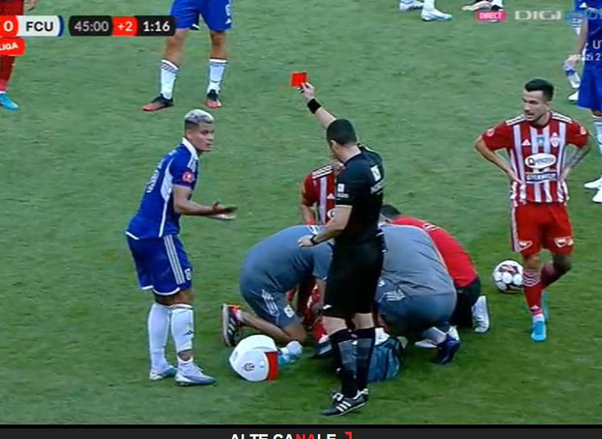 FOTO Matheus Mascarenhas, fault dur la Jonathan Rodriguez în Sepsi - FCU Craiova