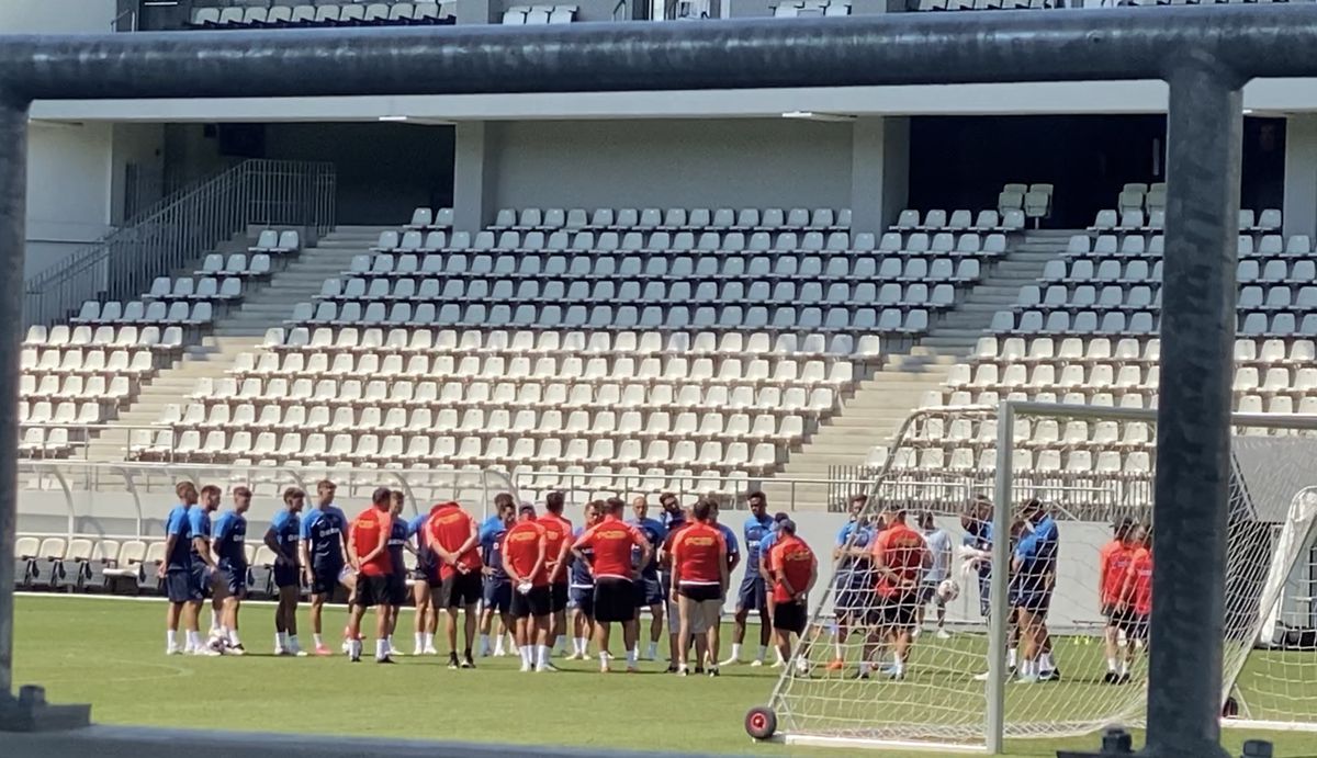 Antrenament FCSB Arcul de Triumf