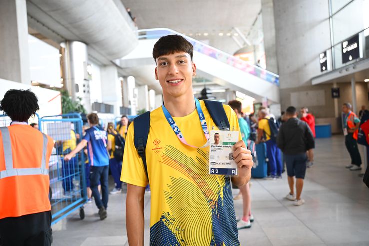 Sosire la Paris delegație olimpică România Foto: Raed Krishan (Paris)