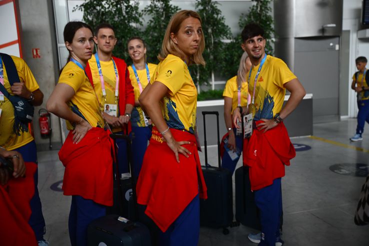 Sosire la Paris delegație olimpică România Foto: Raed Krishan (Paris)