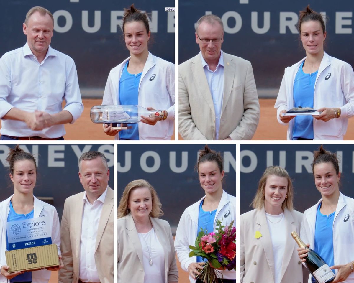 A câștigat primul turneu WTA din carieră și a primit un „pachet-surpriză” în locul trofeului