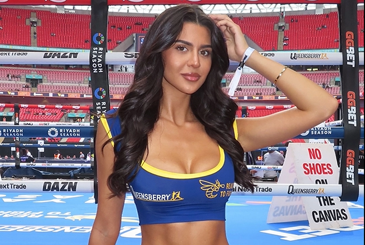 Românca a atras toate privirile pe „Wembley” la meciul „greilor” Oleksandr Usyk - Daniel Dubois