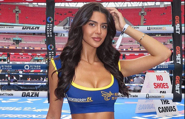 Românca a atras toate privirile pe „Wembley” la meciul „greilor” Oleksandr Usyk - Daniel Dubois