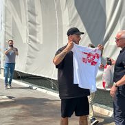 Nebunie la sosirea lui Marko Arnautovic la Belgrad // foto: sportal.blic.rs