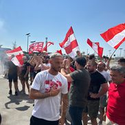 Nebunie la sosirea lui Marko Arnautovic la Belgrad // foto: sportal.blic.rs