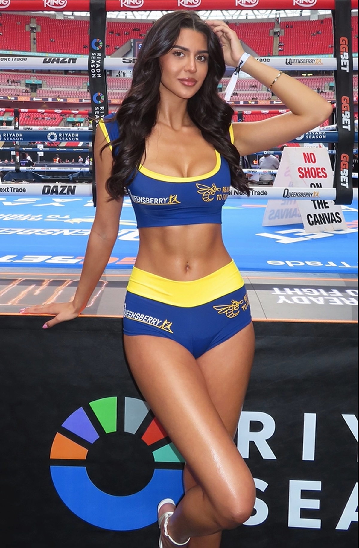 Românca a atras toate privirile pe „Wembley” la meciul „greilor” Oleksandr Usyk - Daniel Dubois