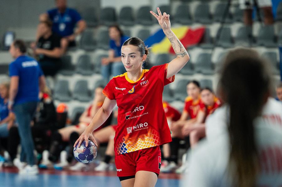 Teodora Damian, 62 de goluri/Foto: FRH - Federația Română de Handbal Teodora Damian, a treia cea mai bună marcatoare de la Campionatul European U19 » Medie de aproape 8 goluri/meci