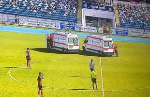 Momente de spaimă la meciul Poli Iaşi - U Cluj » 2 jucători au fost duși la spital în primele 22 de minute ale jocului