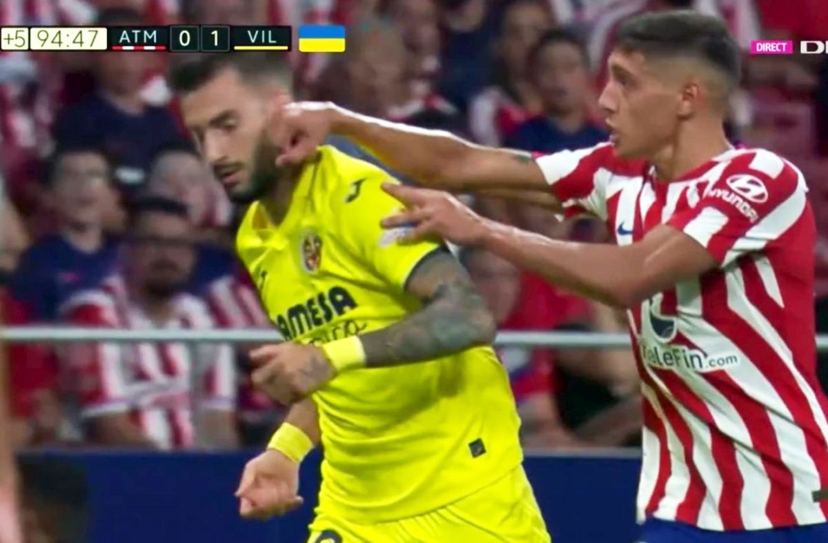 Atletico Madrid - Villarreal, roșu Nahuel Molina