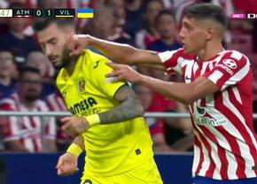 L-a lovit cu pumnul în figură! » Roșu direct în Atletico Madrid - Villarreal, meci cu scor surpriză