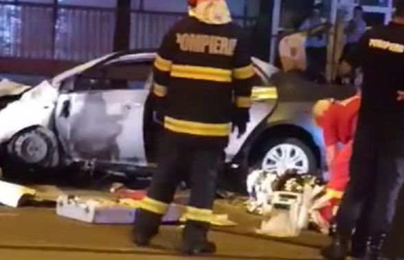 Un junior de 19 ani a murit ars de viu în Ploiești, după un teribil accident rutier