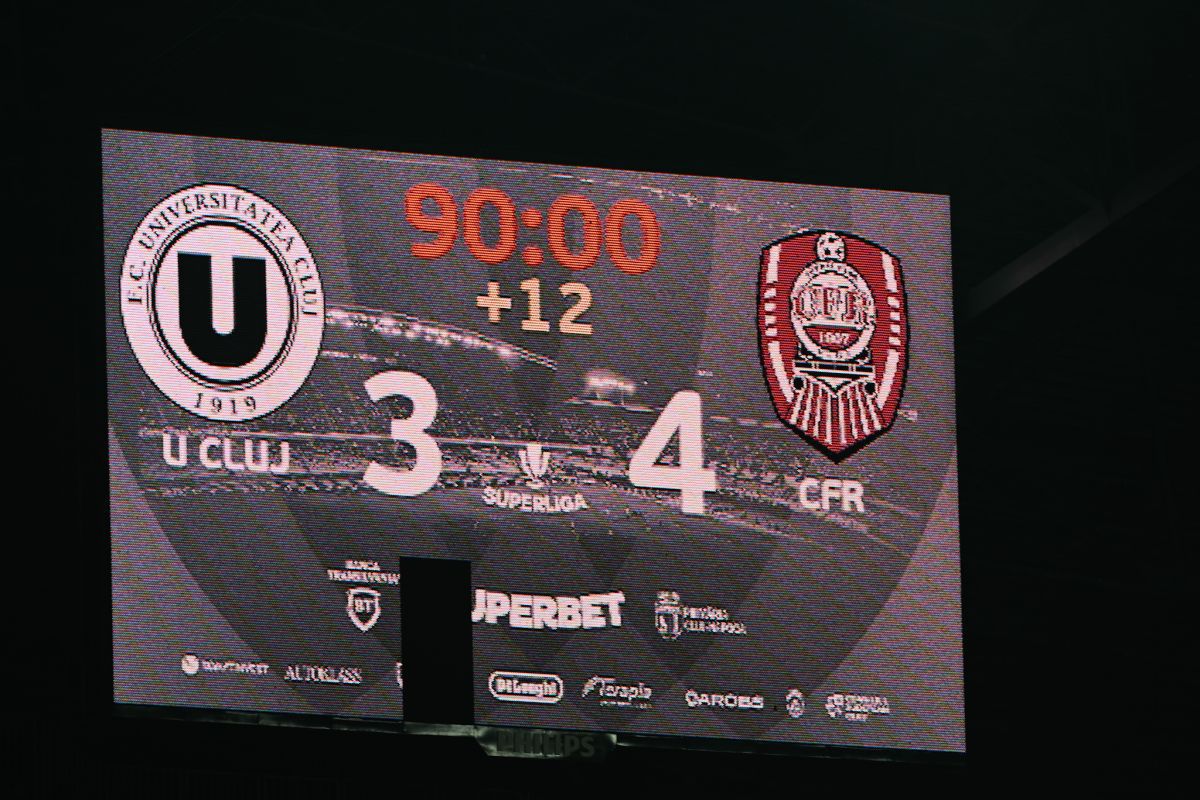 Universitatea Cluj - CFR Cluj - cele mai tari imagini din derby-ul Ardealului