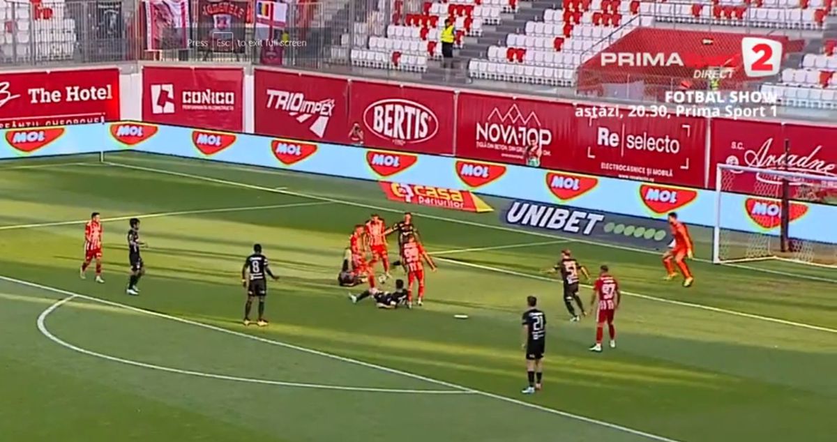 Ion Crăciunescu a dat un verdict clar după ce a văzut faza din care Sepsi a deschis scorul: „Nu este regulamentar”