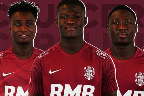 CFR Cluj a anunțat în cursul zilei de luni transferul a trei tineri fotbaliști africani / Sursă foto: Facebook