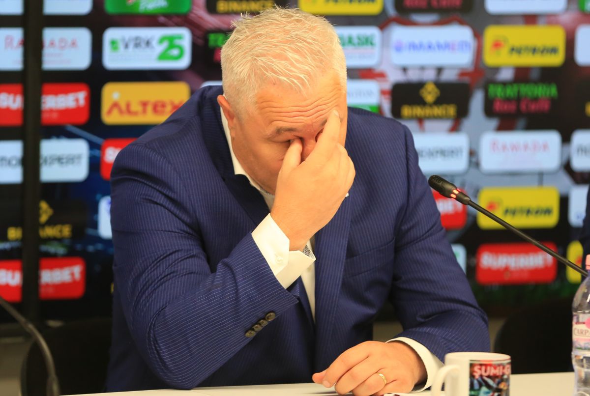 Marius Șumudică, în lacrimi în mijlocul conferinței de prezentare: „E cel mai frumos mesaj pe care l-am primit”