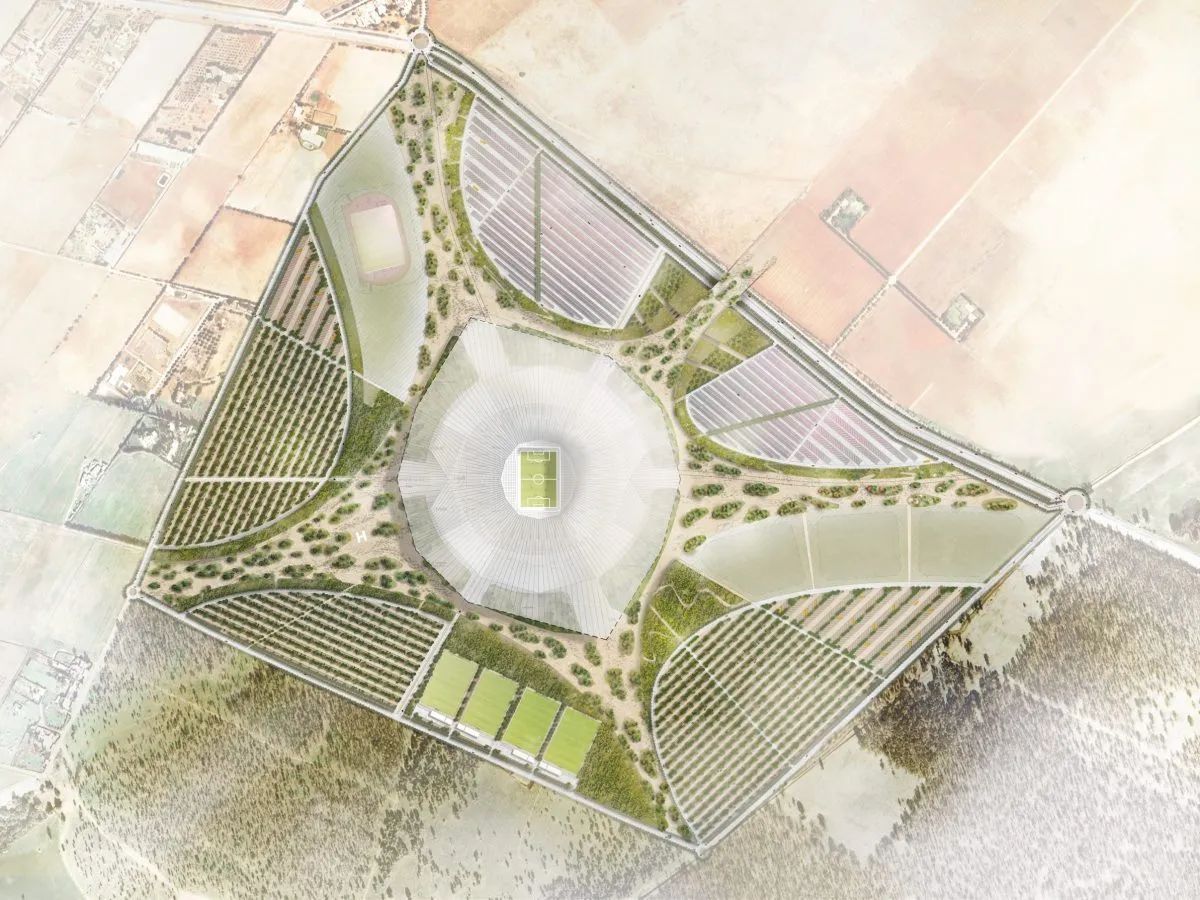 Hassan II Stadium - Macheta digitală a celui mai mare stadion din lume. Foto: populous.com