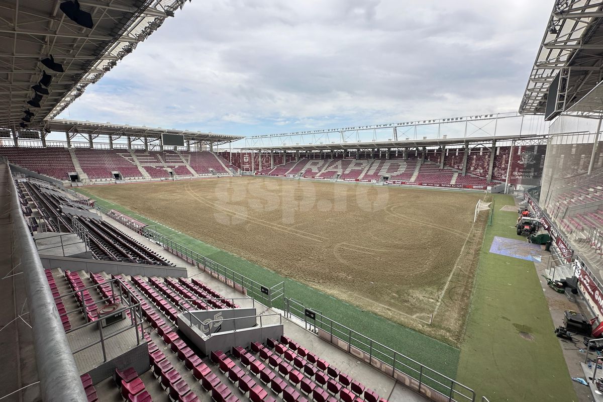 Rapid a schimbat gazonul pe stadionul din Giulești » Cum arată noua suprafață de joc