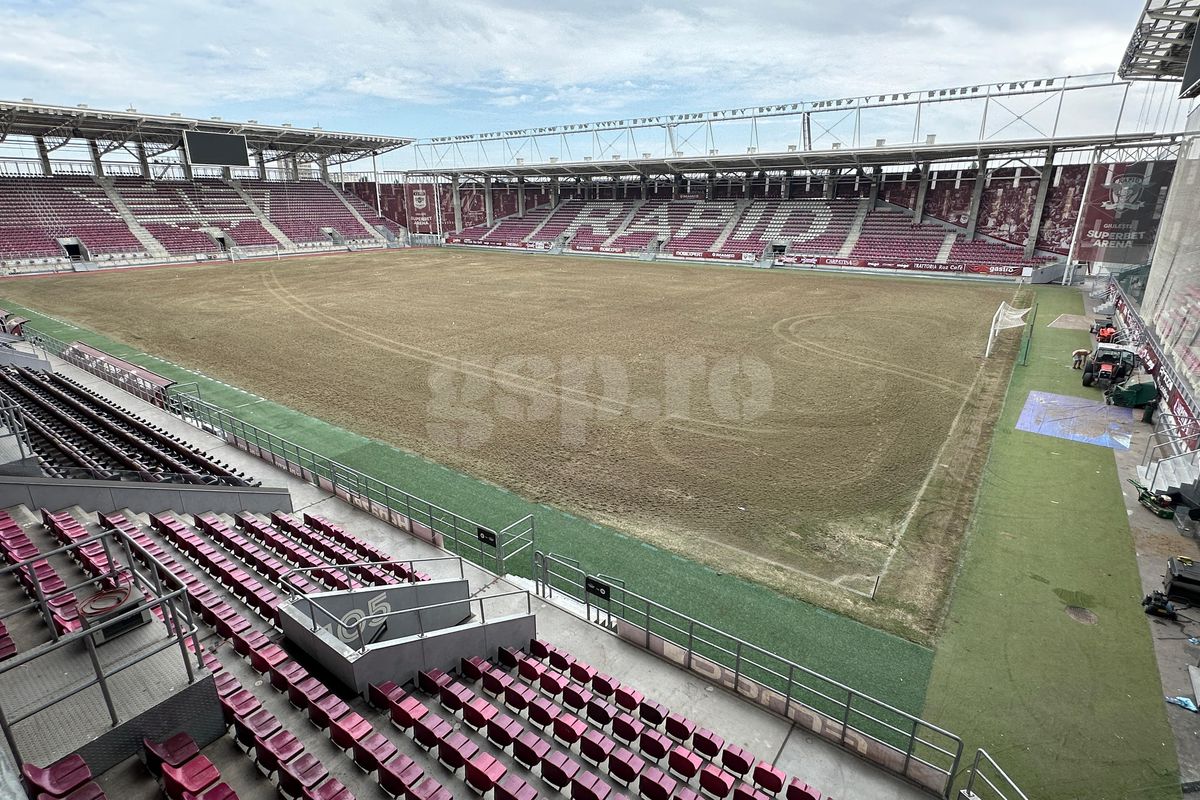 Rapid a schimbat gazonul pe stadionul din Giulești » Cum arată noua suprafață de joc