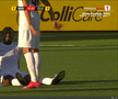 Tidiane Keita s-a accidentat în Hacken - CFR Cluj. FOTO: captură Prima Sport