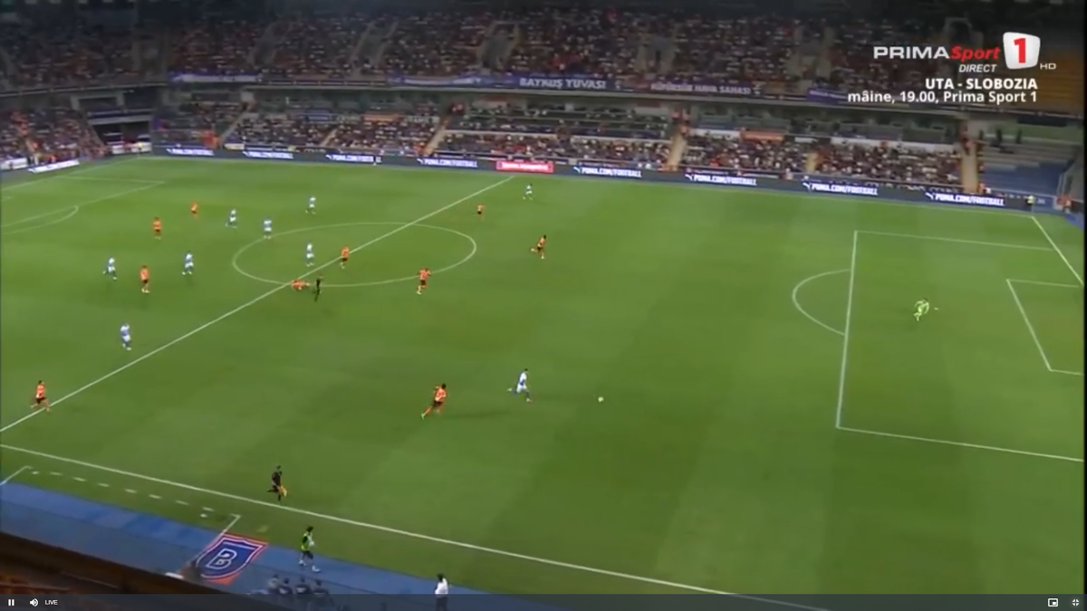 Fază-școală din aut! Așa a marcat Craiova golul 2 cu Basaksehir, în play-off-ul de Conference League