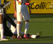 Tidiane Keita s-a accidentat în Hacken - CFR Cluj. FOTO: captură Prima Sport