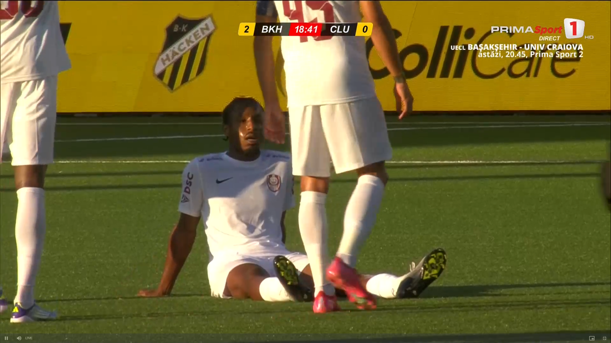 Repriză de coșmar pentru CFR Cluj: 4 goluri încasate și un titular accidentat