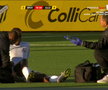 Tidiane Keita s-a accidentat în Hacken - CFR Cluj. FOTO: captură Prima Sport