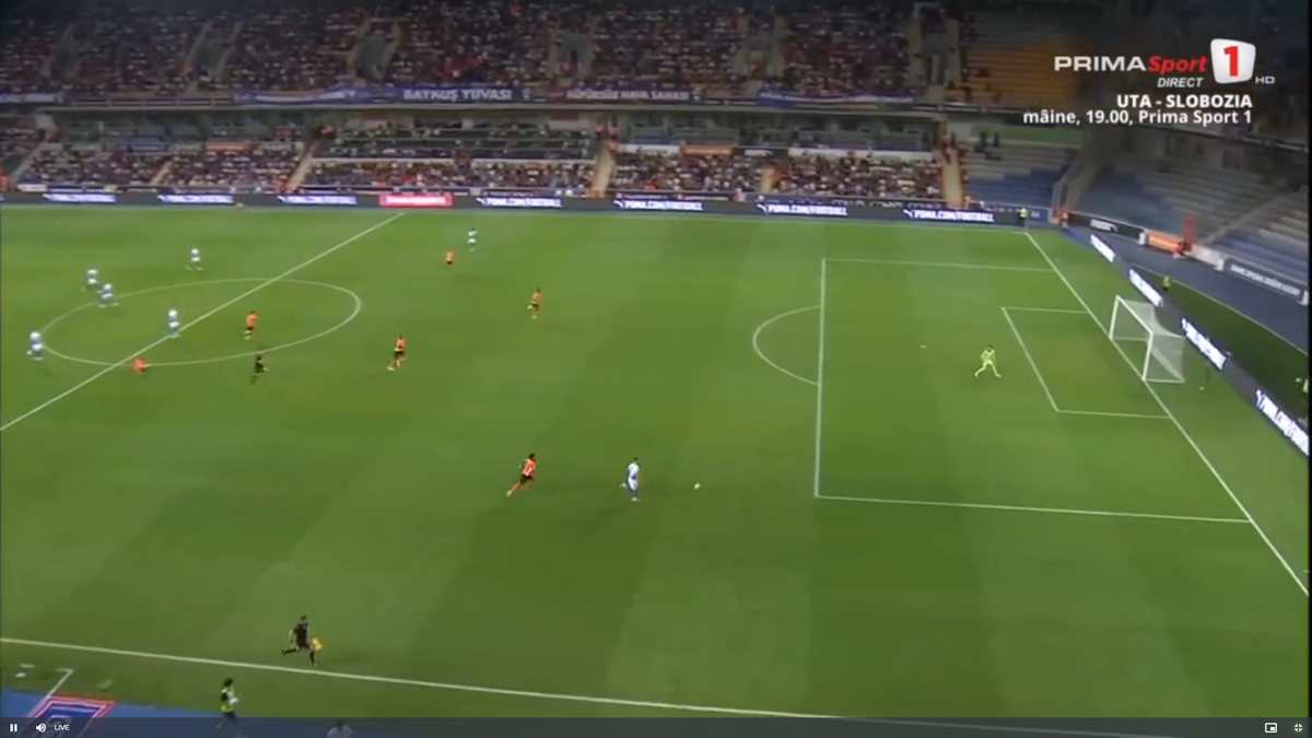 Fază-școală din aut! Așa a marcat Craiova golul 2 cu Basaksehir, în play-off-ul de Conference League