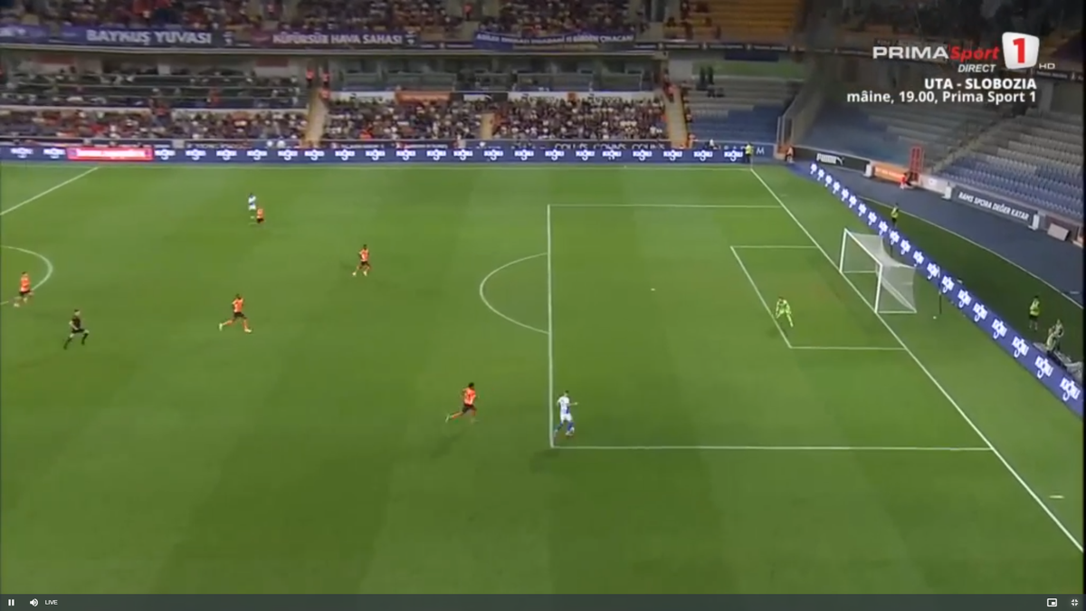 Fază-școală din aut! Așa a marcat Craiova golul 2 cu Basaksehir, în play-off-ul de Conference League