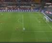 Golul lui Mora din Basaksehir - Universitatea Craiova. FOTO: captură Prima Sport