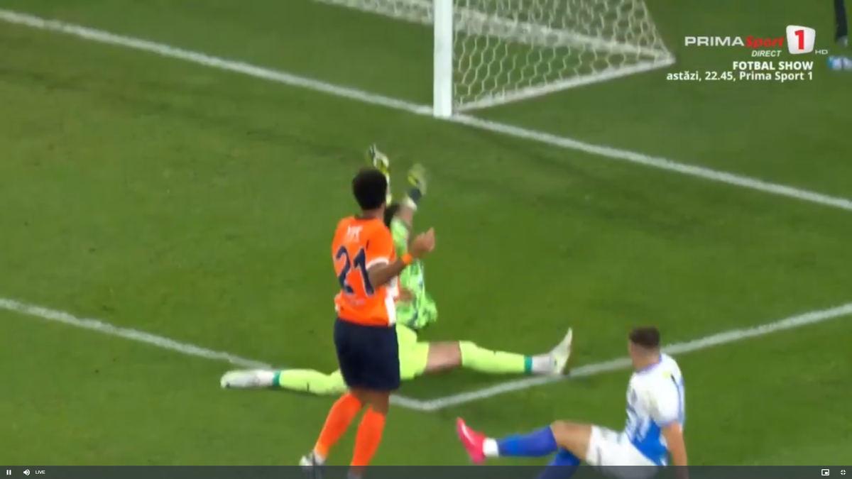 Fază-școală din aut! Așa a marcat Craiova golul 2 cu Basaksehir, în play-off-ul de Conference League